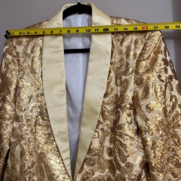 Men’s gold sequins jacket - Picture 3 of 9
